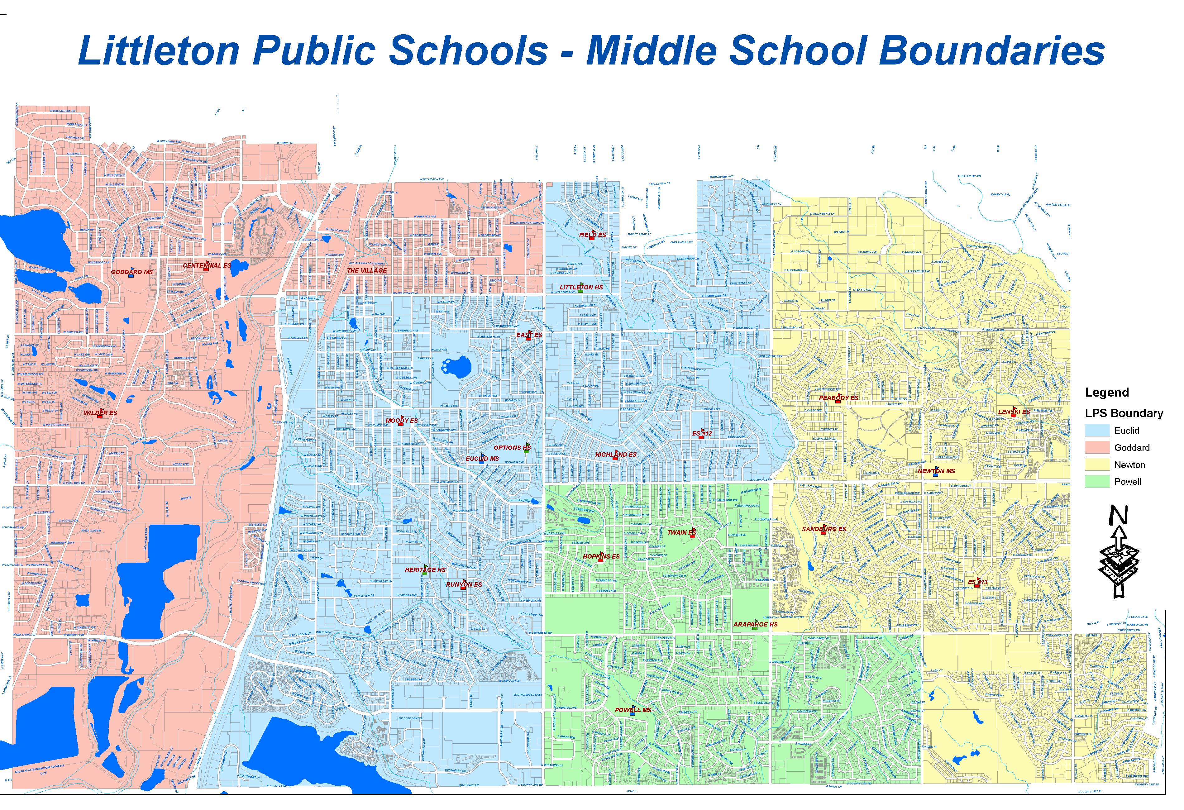 Middle School Boundaries Effective 2021