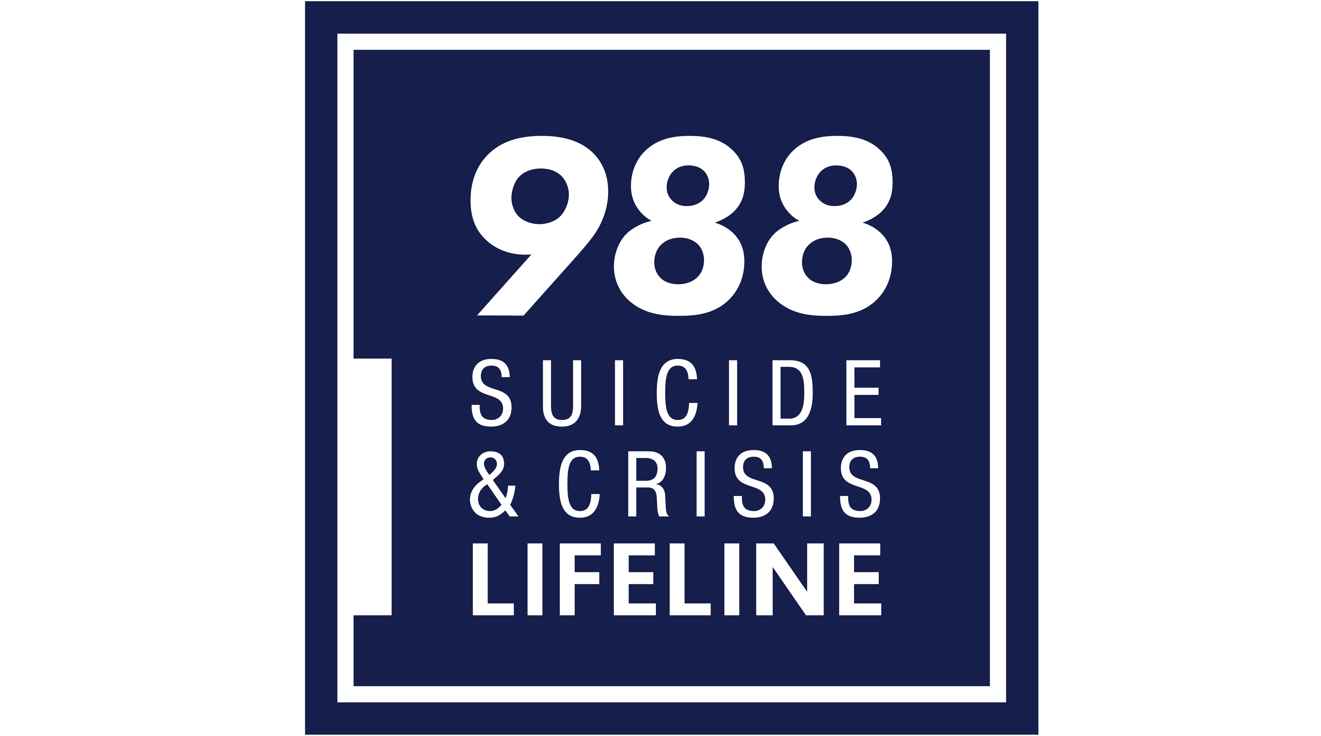 988 Suicide & Crisis Lifeline logo links to 988 website