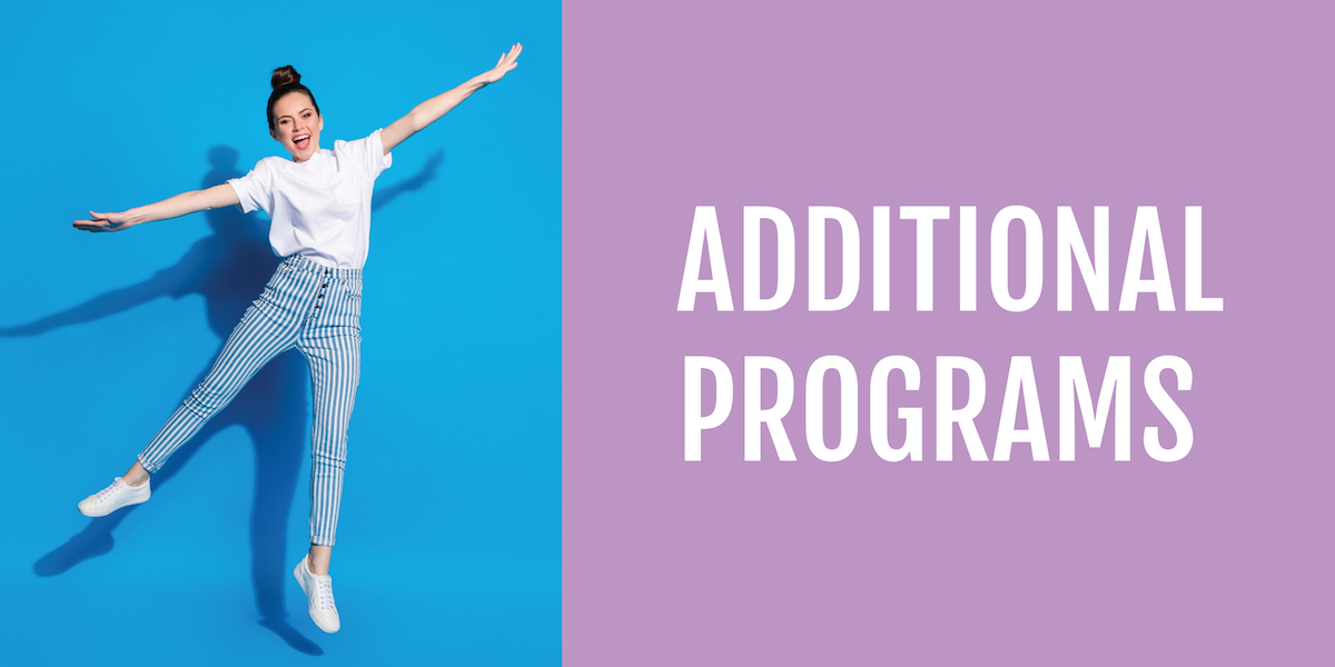Additional Programs - Happy teen girl jumping
