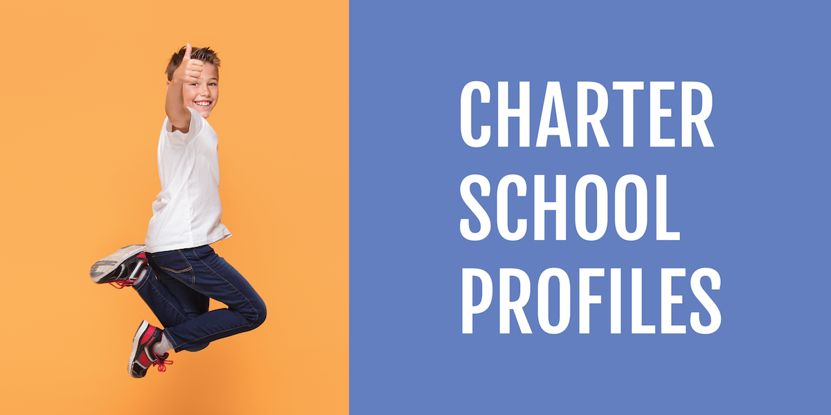 Charter School Profiles - happy pre-teen boy jumping