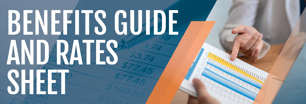 Page Header: Benefits Guide and rates Sheet