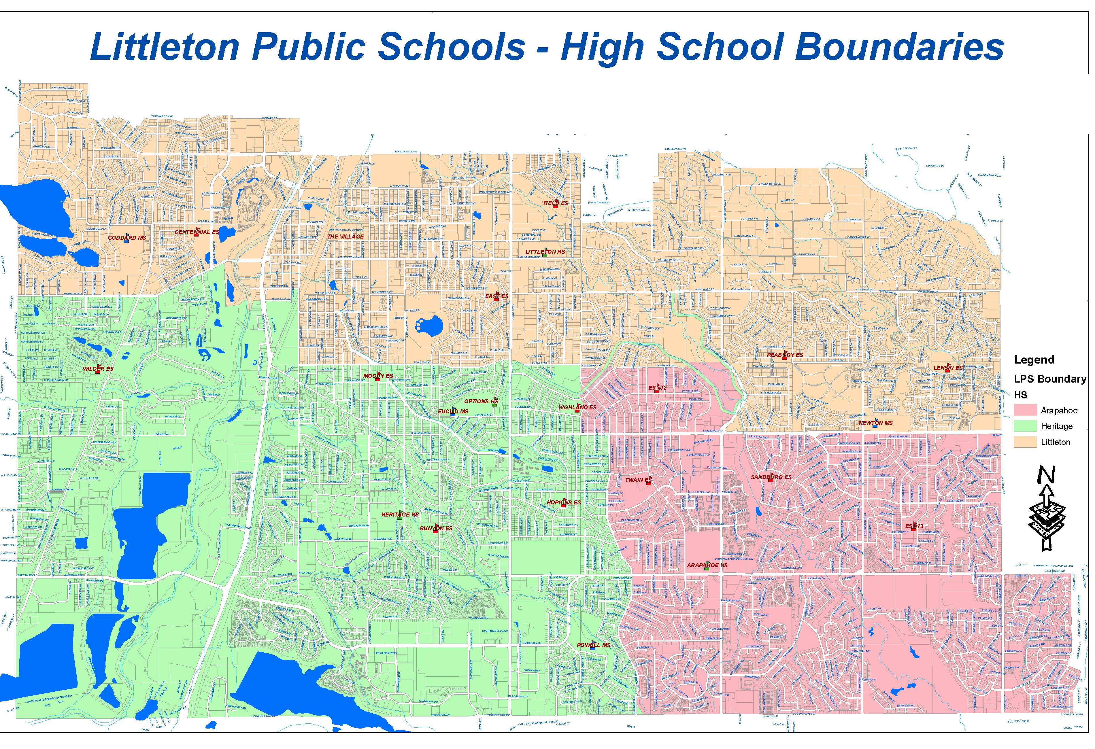 High School Boundaries Effective 2021