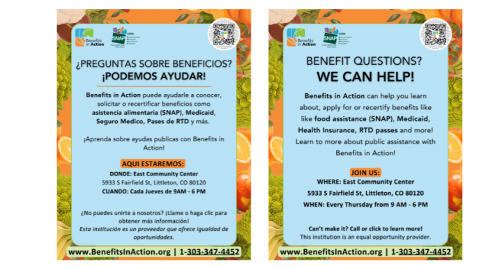 Information about Benefits in Action, a program that provides assistance to apply for benefits