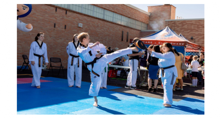 Littleton Taekwondo students at the Community Resource Expo