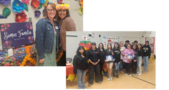 group photos from the 1st Dia de los Muertos event