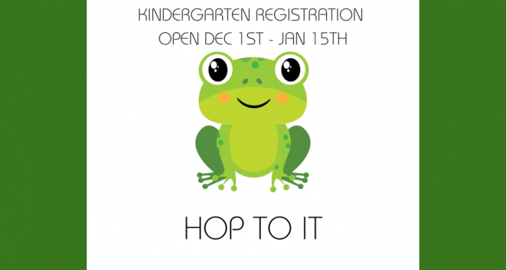 Kindergarten Registration open until Jan 15