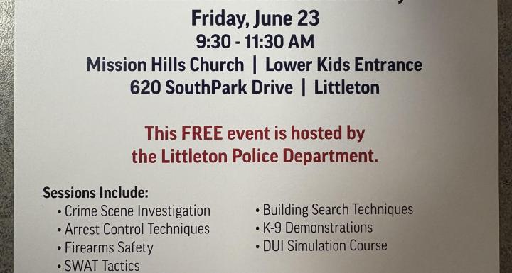 A flyer titled 