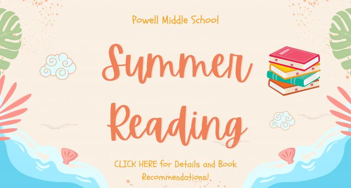 A colorful digital flyer with a beach theme. The text reads: 